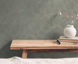 Galerie Hygge Home Stone Circles Motif Green Wallpaper GG821