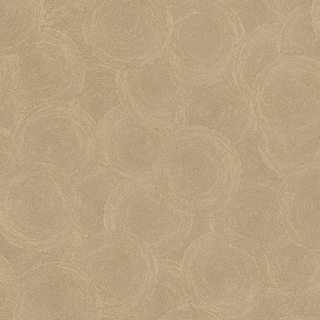 Galerie Hygge Home Stone Circles Motif Brown Wallpaper GG821