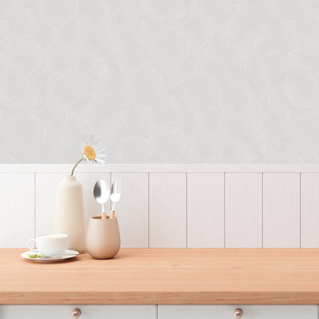 Galerie Hygge Home Stone Circles Motif Cream Wallpaper GG821