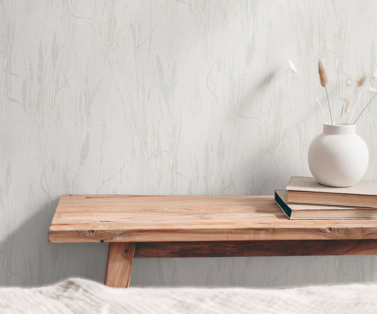 Galerie Hygge Home Meadow Stems Motif Beige Wallpaper GG8214