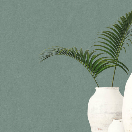 Galerie Hygge Home Plain Texture Green Wallpaper GG82157