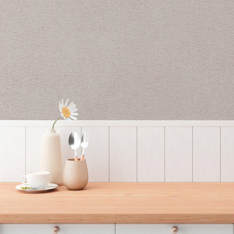 Galerie Hygge Home Plain Texture Brown Wallpaper GG82158