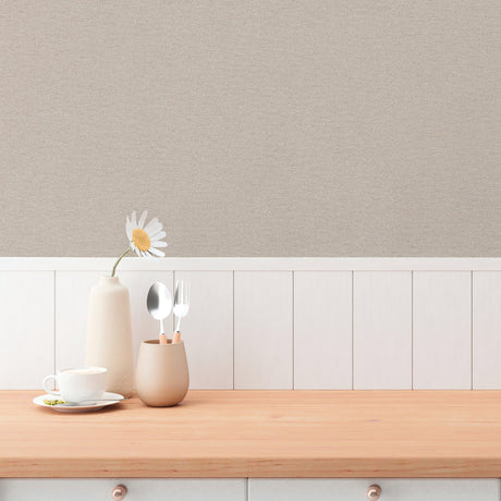 Galerie Hygge Home Plain Texture Beige Wallpaper GG82168