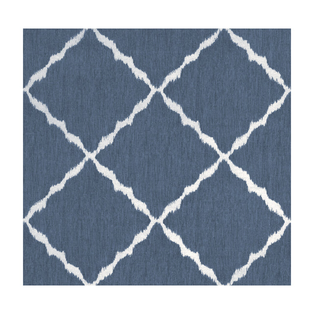 KRAVET BASICS IKATSTRIE.5.0 IKAT STRIE INDIGO Fabric - Eade's Wallpaper