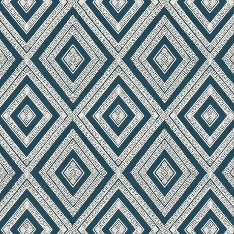 STOUT INTA-2 INTARSIA 2 DENIM Fabric - Eades Wallpaper & Fabric