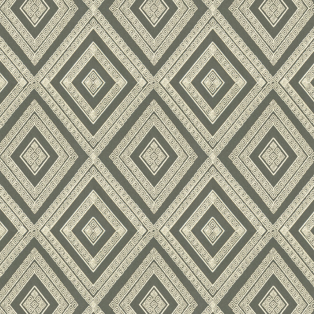 STOUT INTA-5 INTARSIA 5 SMOKE Fabric - Eades Wallpaper & Fabric