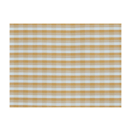 BRUNSCHWIG & FILS JAG-50008.40.0 LA STRADA CHECK  SAFFRON Fabric - Eade's Wallpaper