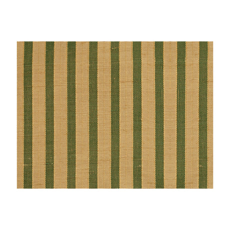 BRUNSCHWIG & FILS JAG-50014.53.0 TREVI STRIPE EMERALD Fabric - Eade's Wallpaper