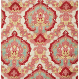 BRUNSCHWIG & FILS JAG-50053.717.0 FANTASY SILK PRINT FRAISE Fabric - Eade's Wallpaper