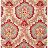 BRUNSCHWIG & FILS JAG-50053.717.0 FANTASY SILK PRINT FRAISE Fabric - Eade's Wallpaper