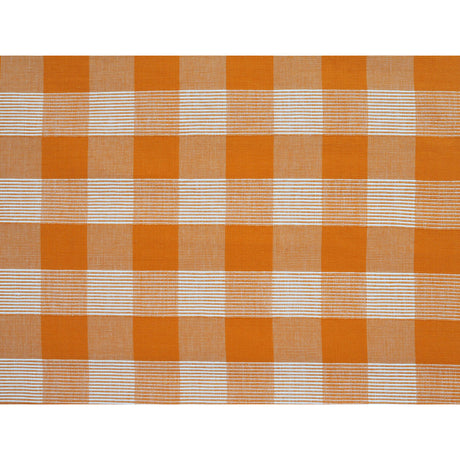 BRUNSCHWIG & FILS JAG-50061.121.0 SIAM SQ COTTON ARANCIA Fabric - Eade's Wallpaper