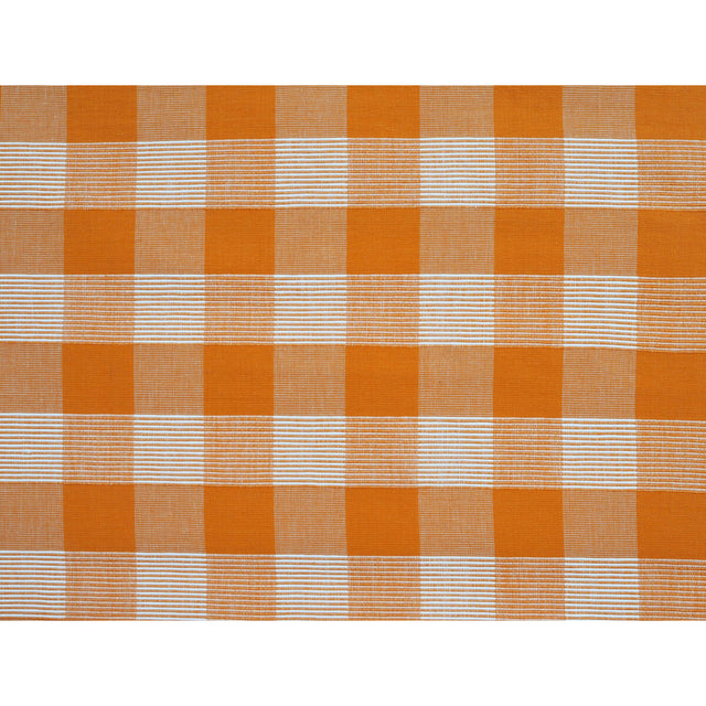 BRUNSCHWIG & FILS JAG-50061.121.0 SIAM SQ COTTON ARANCIA Fabric - Eade's Wallpaper