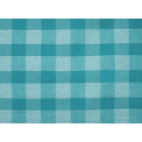 BRUNSCHWIG & FILS JAG-50061.131.0 SIAM SQ COTTON AQUA PURA Fabric - Eade's Wallpaper