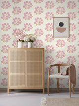 Jen Hewett JHS5029 Lilac Sienna StrawFlower Peel & Stick Wallpaper