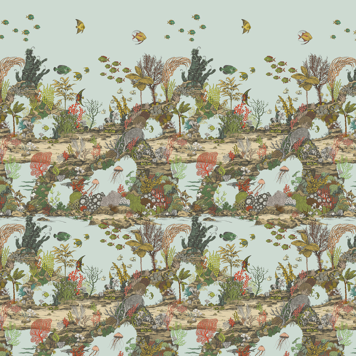 KRAVET COUTURE JMW1003.01.0 UNDERWATER JUNGLE 01 Wallpaper - Eade's Wallpaper