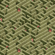 KRAVET COUTURE JMW1008.01.0 LABYRINTH WITH SQUIRRELS 01 Wallpaper - Eade's Wallpaper