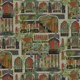 KRAVET COUTURE JMW1011.41.0 PEACOCK ARCHES 41 Wallpaper - Eade's Wallpaper
