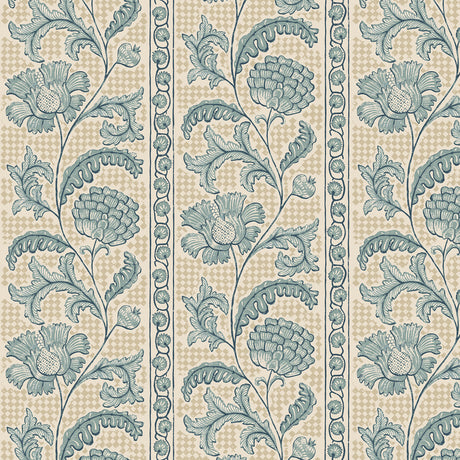 KRAVET COUTURE JMW1028.01.0 FLORAL CHECK 01 Wallpaper - Eade's Wallpaper
