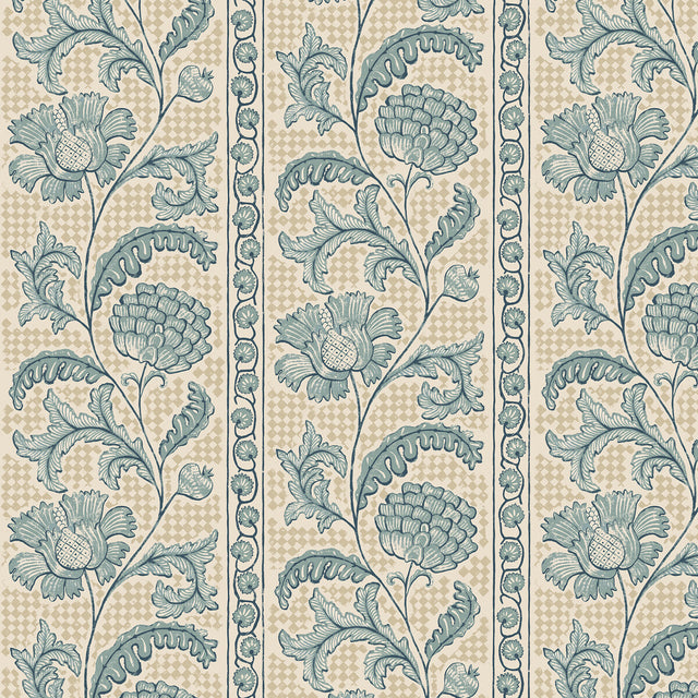 KRAVET COUTURE JMW1028.01.0 FLORAL CHECK 01 Wallpaper - Eade's Wallpaper