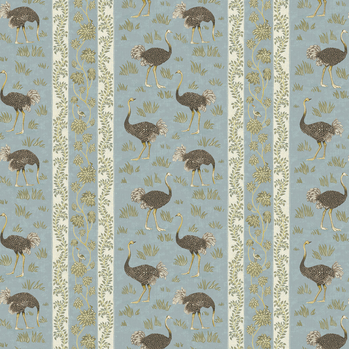 KRAVET COUTURE JMW1032.01.0 OSTRICH STRIPE 01 Wallpaper - Eade's Wallpaper