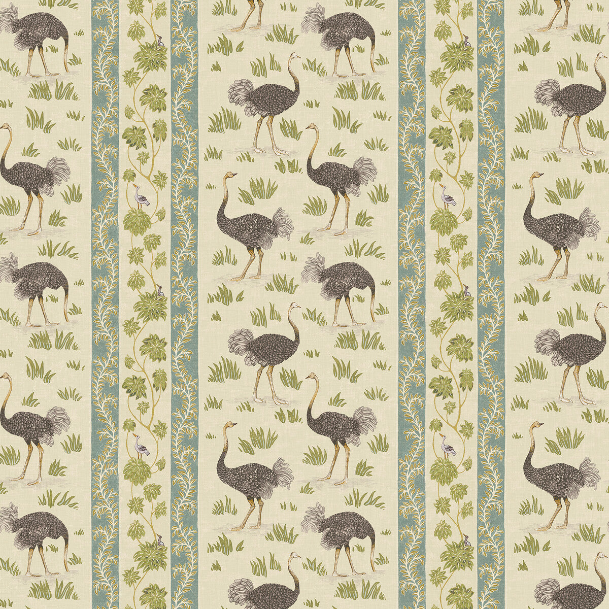 KRAVET COUTURE JMW1032.41.0 OSTRICH STRIPE 41 Wallpaper - Eade's Wallpaper