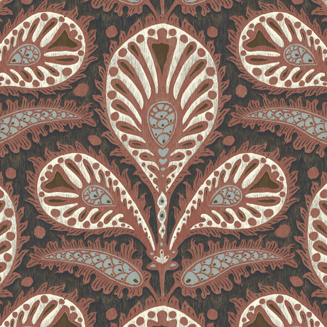 KRAVET COUTURE JMW1034.01.0 IKAT CLOVER 01 Wallpaper - Eade's Wallpaper
