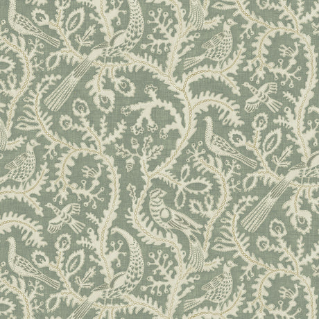 KRAVET COUTURE JMW1035.01.0 STITCHED BIRDS 01 Wallpaper - Eade's Wallpaper