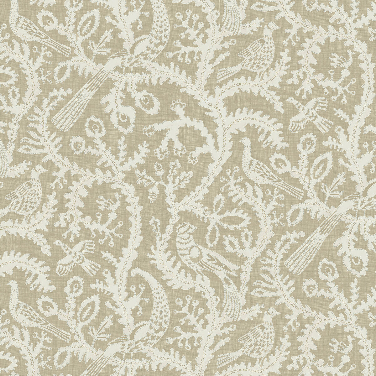 KRAVET COUTURE JMW1035.11.0 STITCHED BIRDS 11 Wallpaper - Eade's Wallpaper