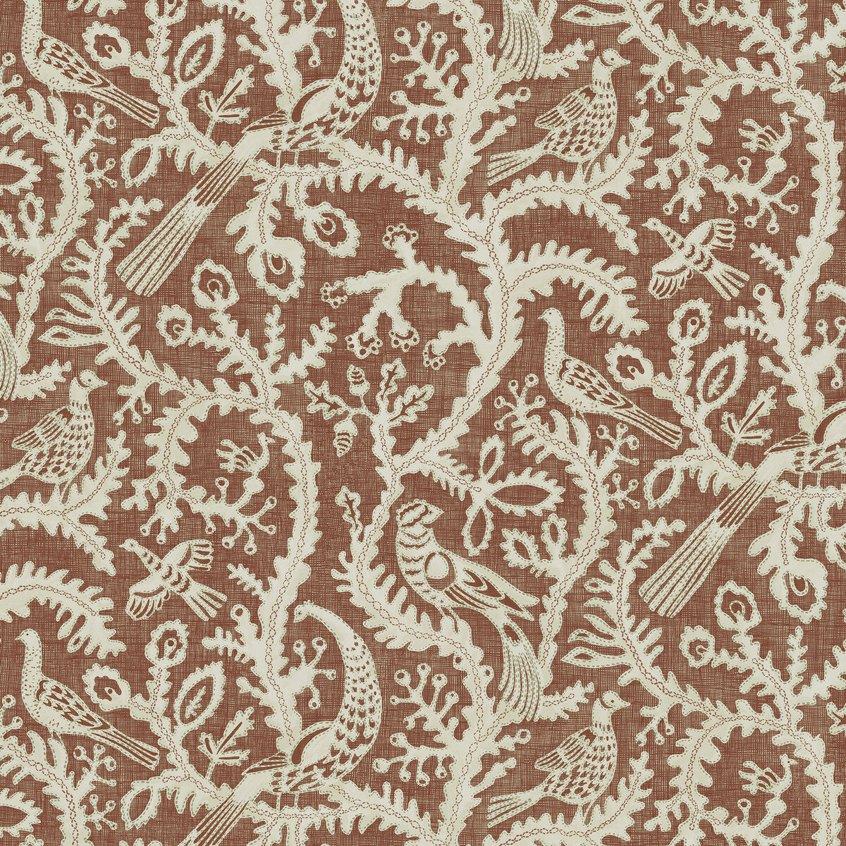 KRAVET COUTURE JMW1035.41.0 STITCHED BIRDS 41 Wallpaper - Eade's Wallpaper