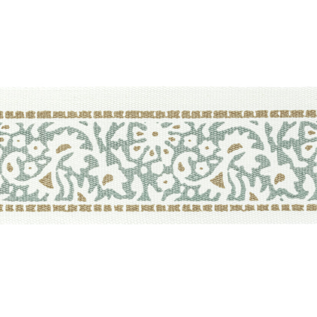 STOUT KINS-4 KINSEY TAPE 4 BREEZE Fabric - Eades Wallpaper & Fabric