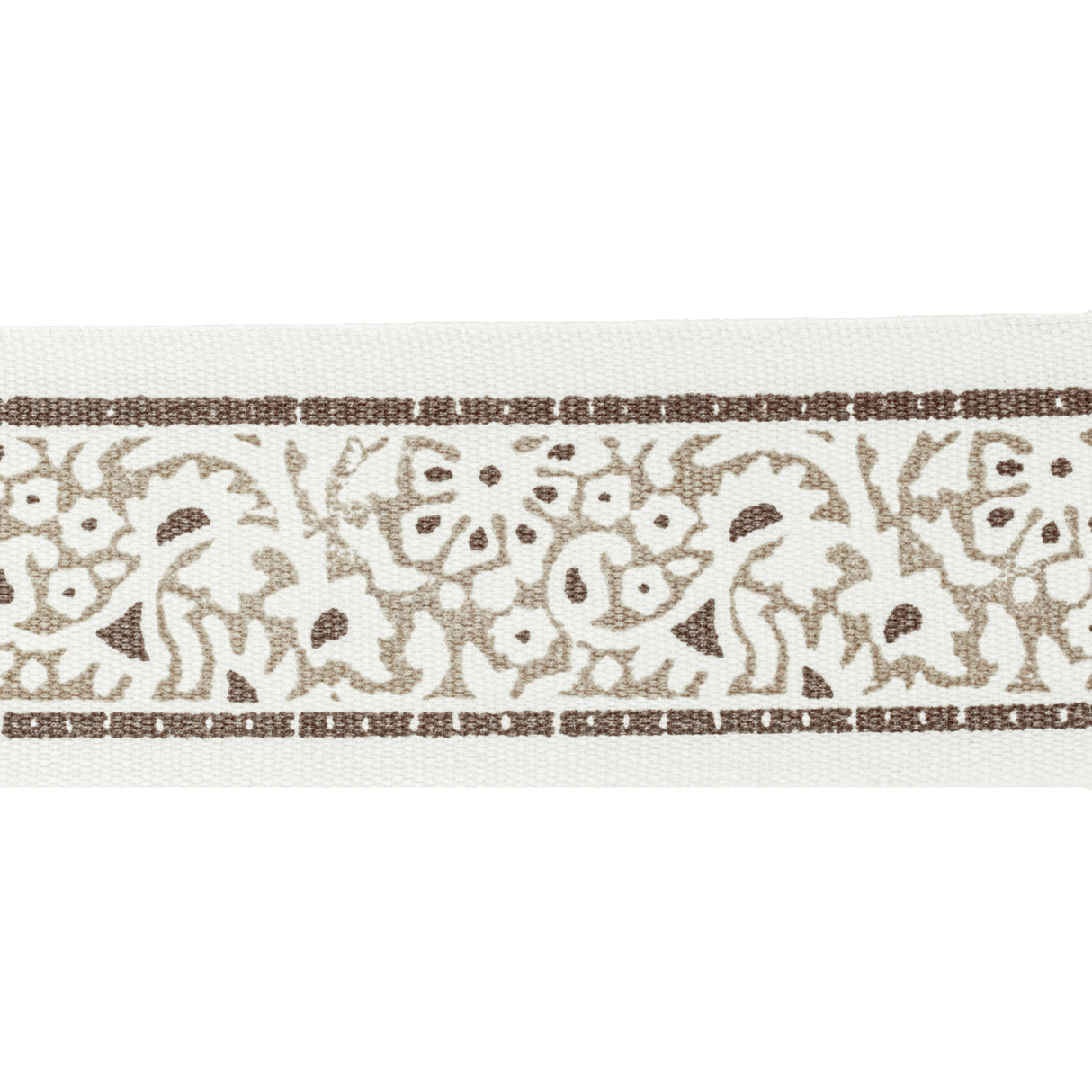 STOUT KINS-7 KINSEY TAPE 7 TOFFEE Fabric - Eades Wallpaper & Fabric