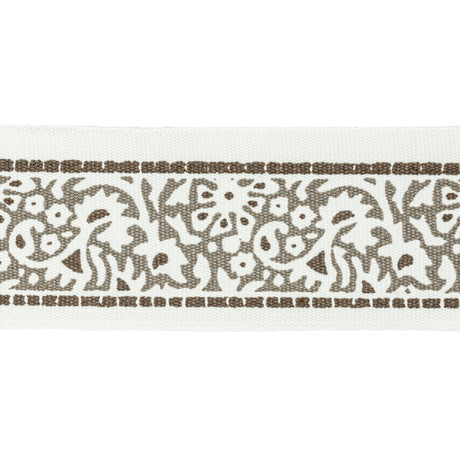 STOUT KINS-8 KINSEY TAPE 8 WALNUT Fabric - Eades Wallpaper & Fabric