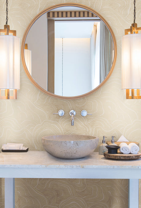 York KT2161 Geodes Cream Wallpaper