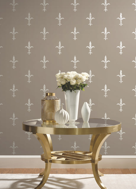 York KT2195 Fleur De Lis Cream Wallpaper
