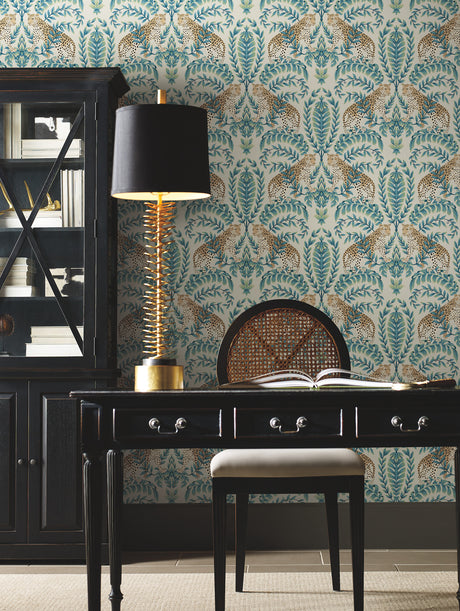 York KT2206 Jungle Leopard Taupe Wallpaper