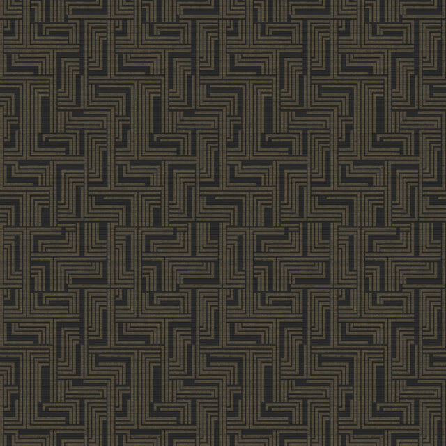 Galerie L-BD2007 Bronze Brown Geometric - Eade's Wallpaper