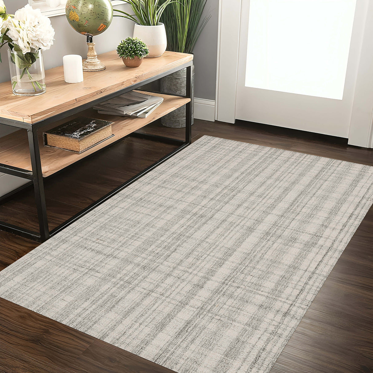 Amer Rugs LAU-1 Laurel Farmhouse Plaid Area Rug