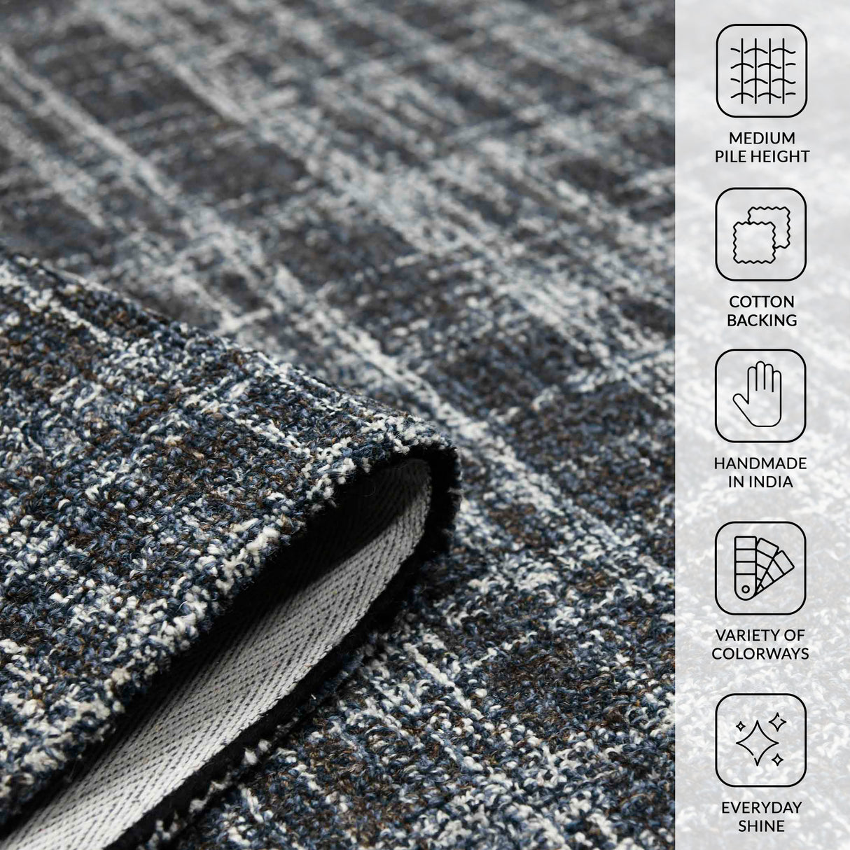 Amer Rugs LAU-12 Laurel Farmhouse Plaid Area Rug