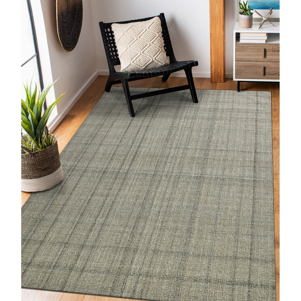 Amer Rugs LAU-4 Laurel Farmhouse Plaid Area Rug