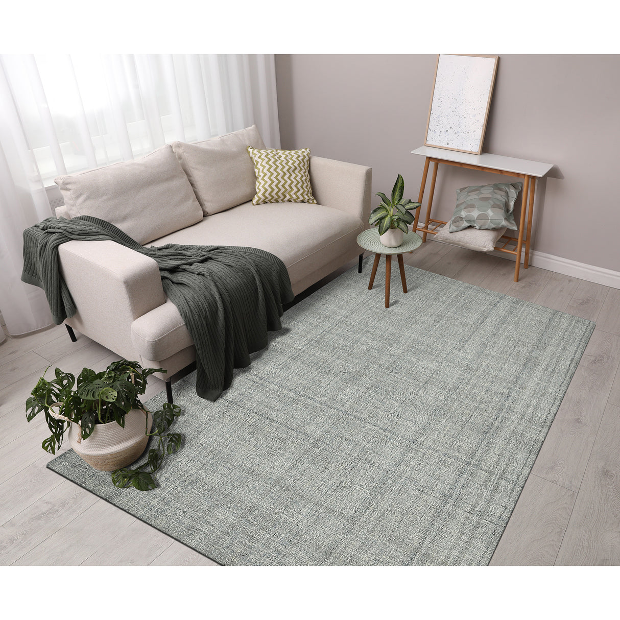 Amer Rugs LAU-6 Laurel Farmhouse Plaid Area Rug