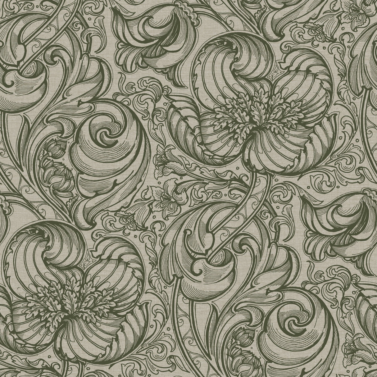 Galerie LB25111 Green Down the Dilly - Eade's Wallpaper