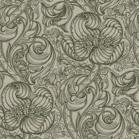 Galerie LB25111 Green Down the Dilly - Eade's Wallpaper