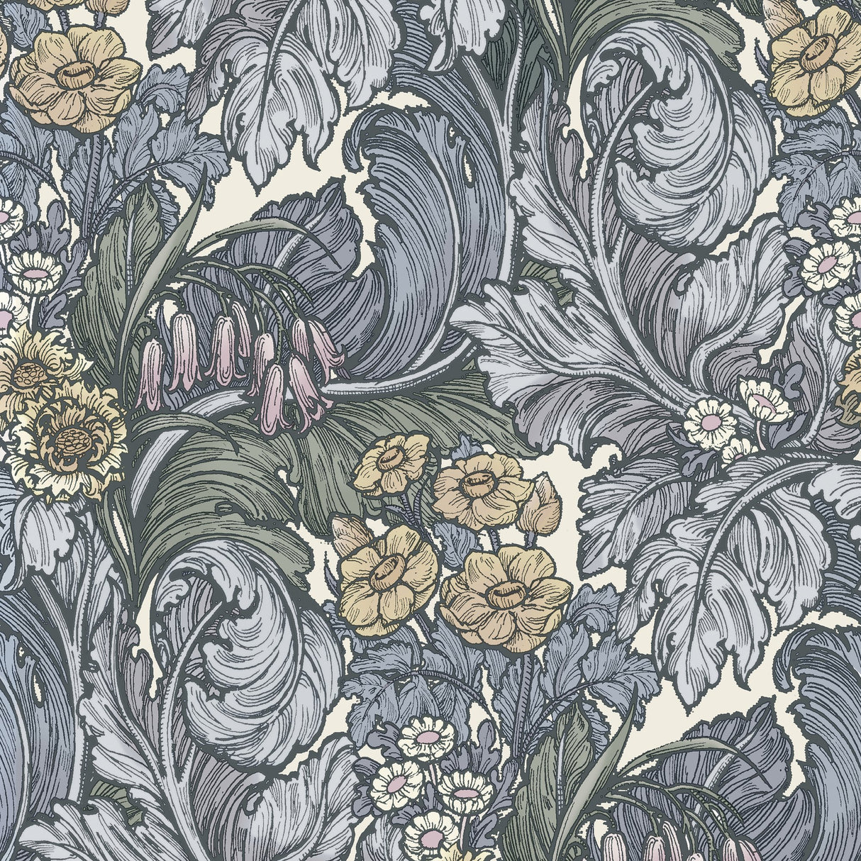Galerie LB25135 Blue Hedgerovia - Eade's Wallpaper
