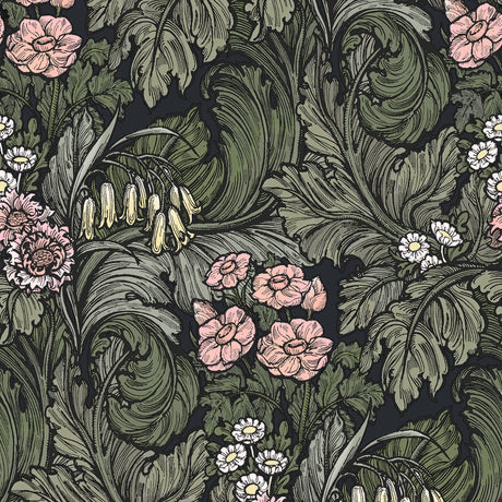 Galerie LB25138 Pink Hedgerovia - Eade's Wallpaper
