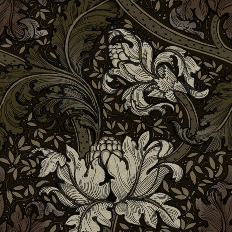 Galerie LB25140 Bronze Brown Morris Major - Eade's Wallpaper
