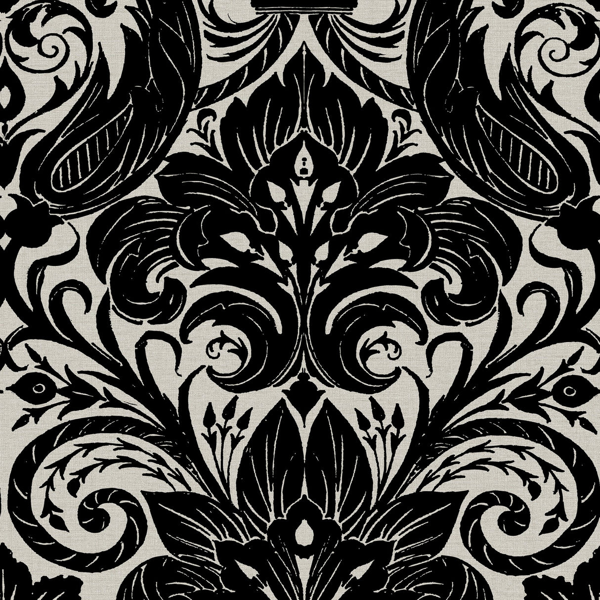 Galerie LB25166 Black Damask Sauvage - Eade's Wallpaper