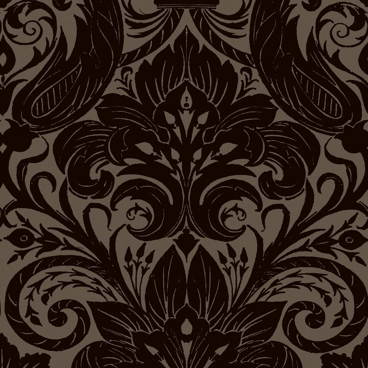 Galerie LB25168 Bronze Brown Damask Sauvage - Eade's Wallpaper
