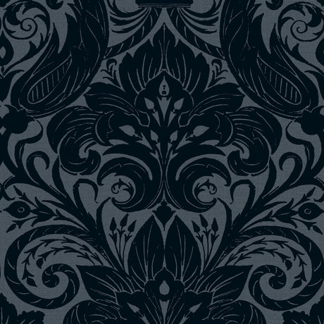 Galerie LB25169 Blue Damask Sauvage - Eade's Wallpaper