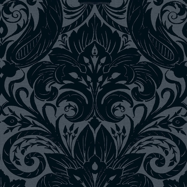 Galerie LB25169 Blue Damask Sauvage - Eade's Wallpaper