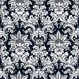 GASTON Y DANIELA LCT1017.004.0 GRAJAL NAVY Fabric - Eade's Wallpaper